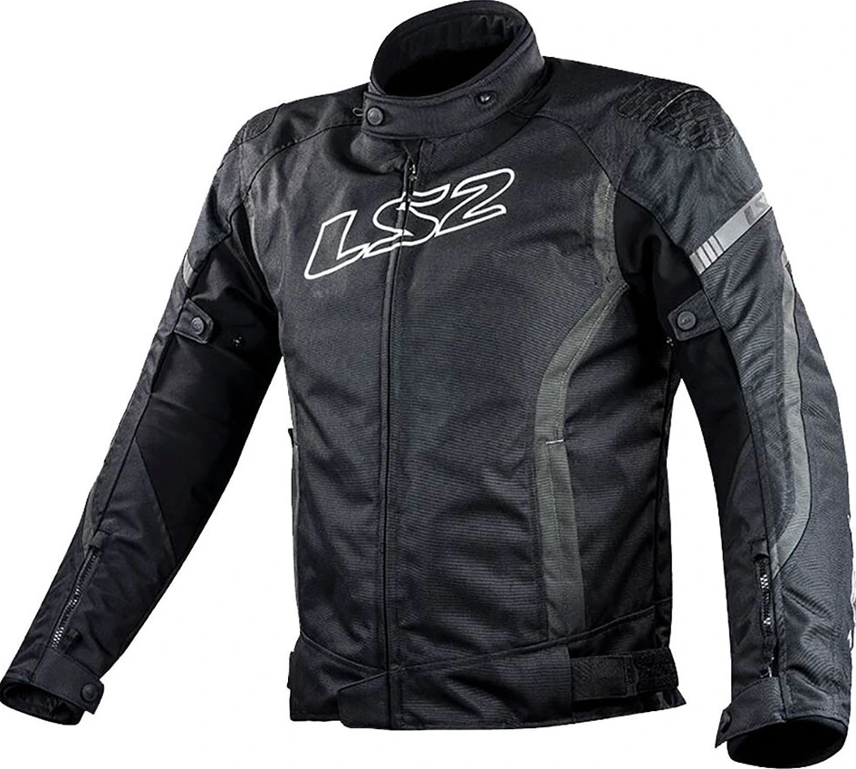 LS2 Gate Man Jacket - Black Dark Grey, 3XL