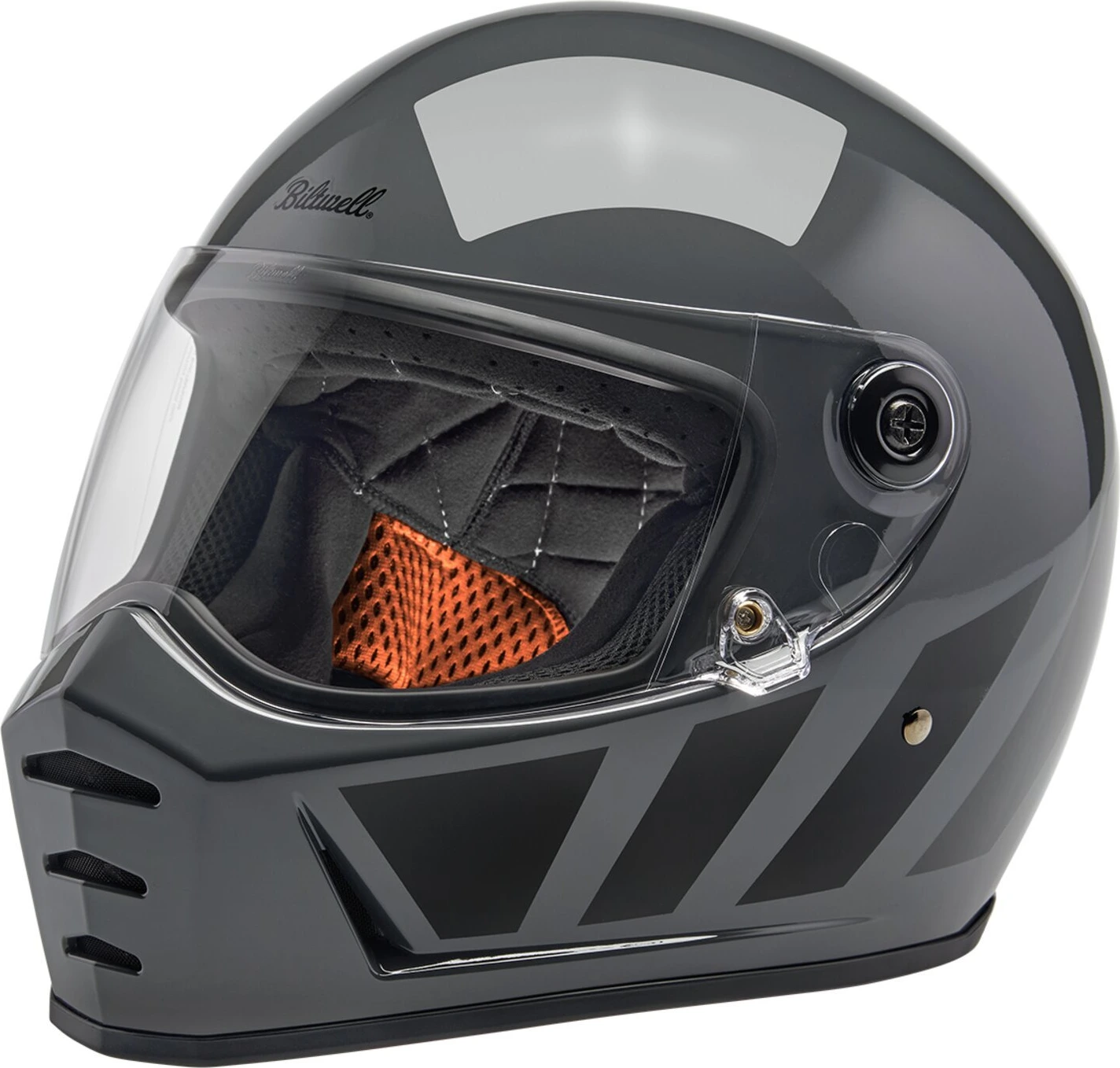 Biltwell Lane Splitter helmet, grey inertia Gray, XS, Gloss