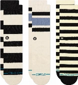 Stance Fred Crew 3-pack socks, Cream, 38-42