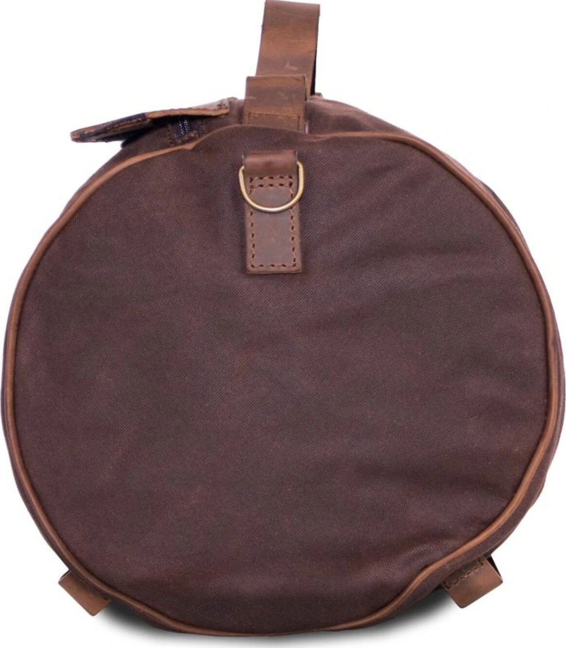 LongRide, roll bag waxed cotton narrow. Brown wax