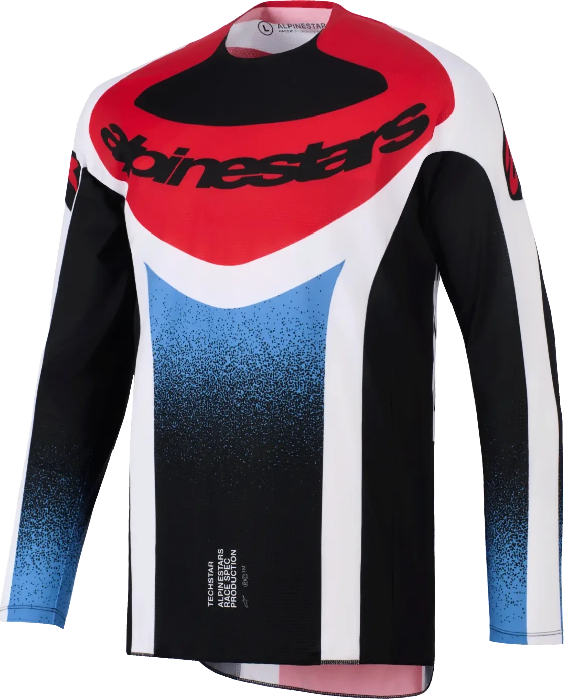 JERSEY TECHSTAR KNIF BLK/WH/RED L