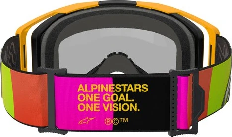Alpinestars Goggle Vision 8 CORP YELLOW PINK Mirror Red/