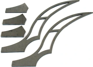 BK Stiletto, fender strut set. Long. 320mm