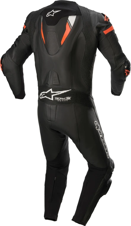 Alpinestars Leather suite 1-pcs Missile v2 Ignition Black/Red fluo, 56
