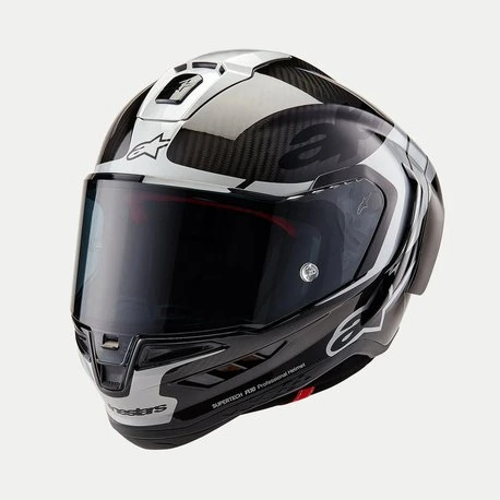 Alpinestars Helmet Supertech R10 Element Black/Carb/Silver, XS