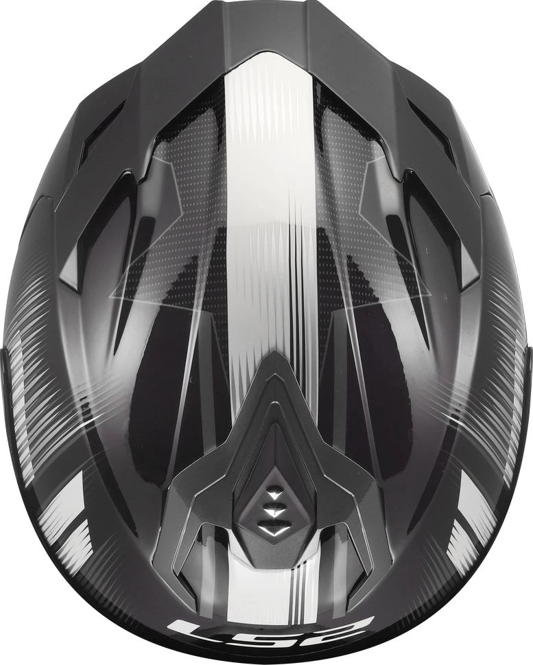 LS2 FF817 CHALLENGER II NITRO Helmet - Black Grey, 3XL