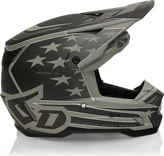 6D Helmet ATR-3 Patriot Matte Black, L FIM