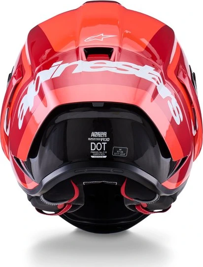 Alpinestars Helmet Supertech S-R10 Arius Black/White/Duo Red, S