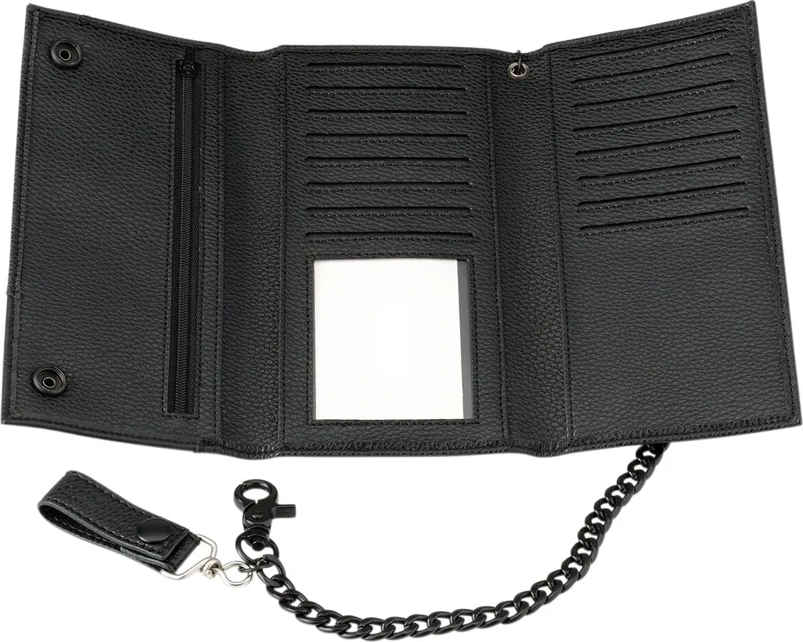 WALLET LTHR Z1R BLK LONG