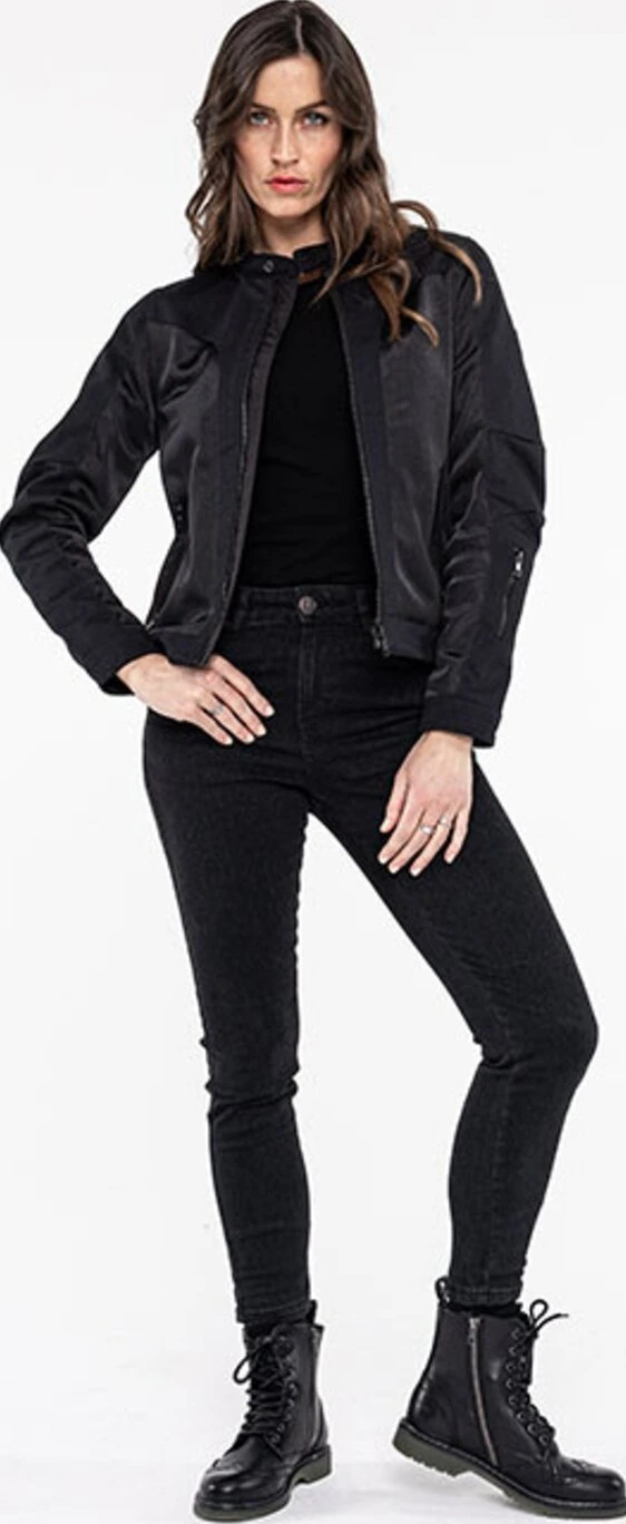 John Doe Aero mesh jacket women, Black, XS