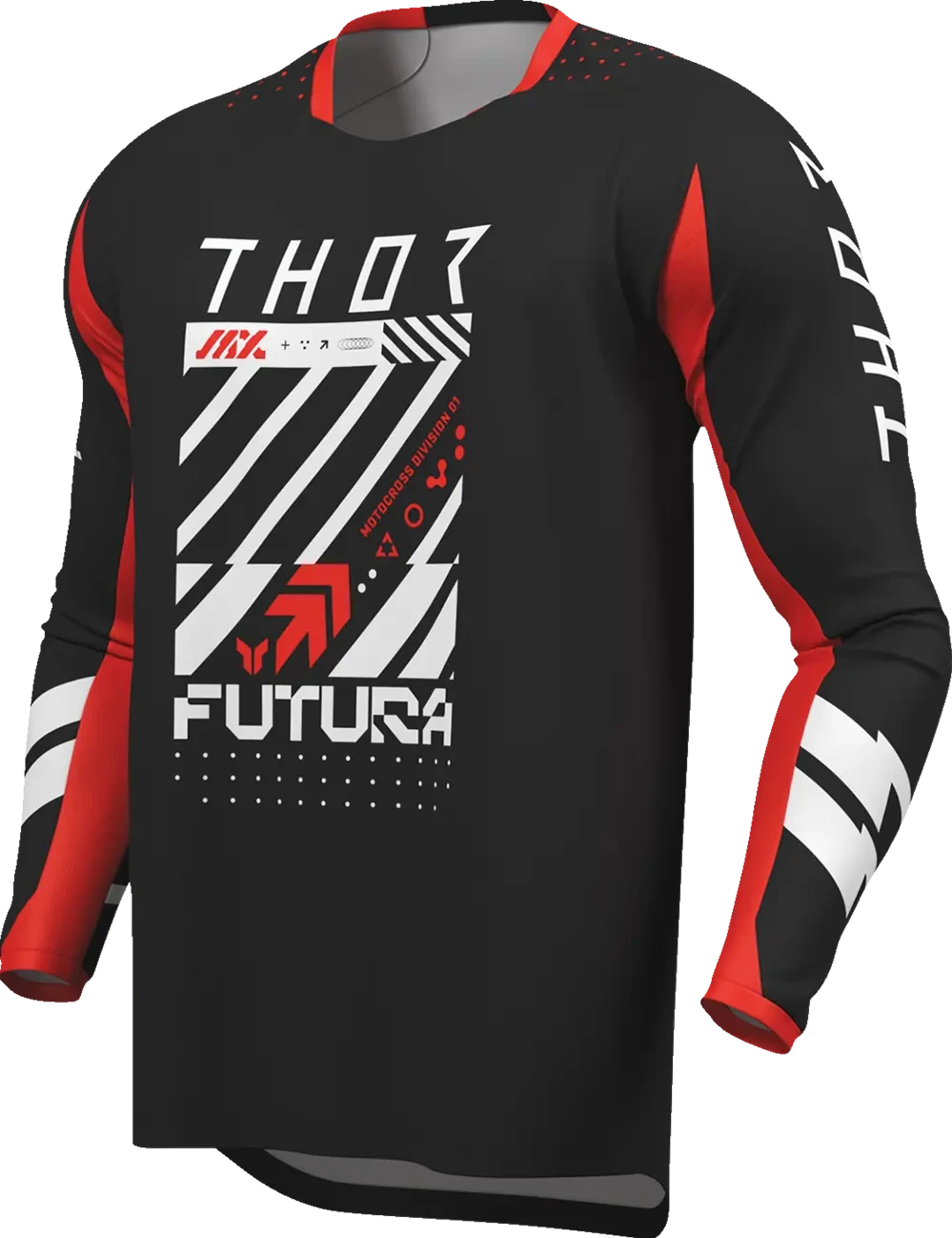 JERSEY LAUNCHMODE FUTURA BK/RD 2X