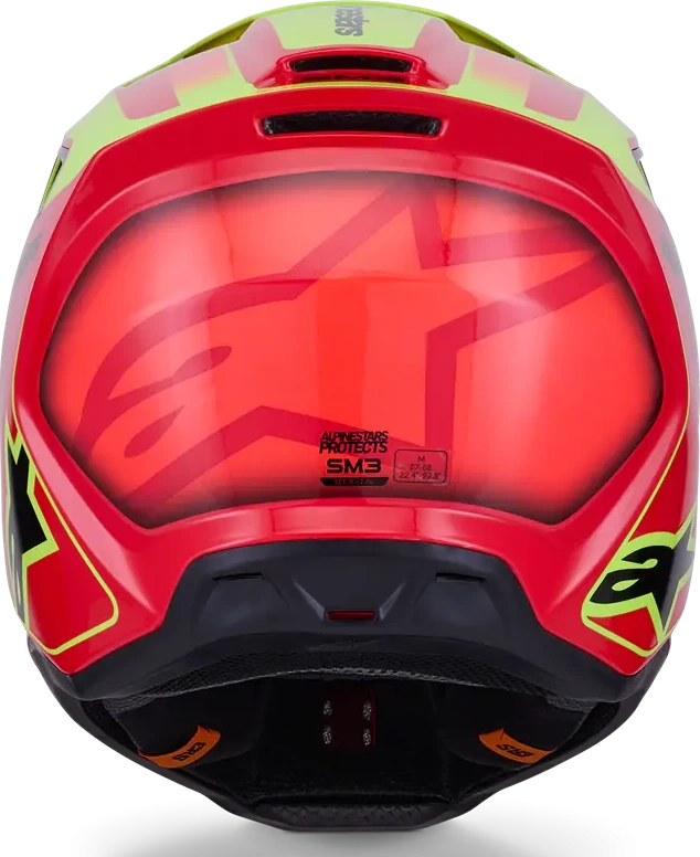 HELMET SM3 FRAY RED/YL/BLK S
