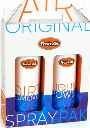 Twin Air Liquid Power Spray + Liquid Dirt Remover Spray Pak (2x500ml) (12) (IMO)