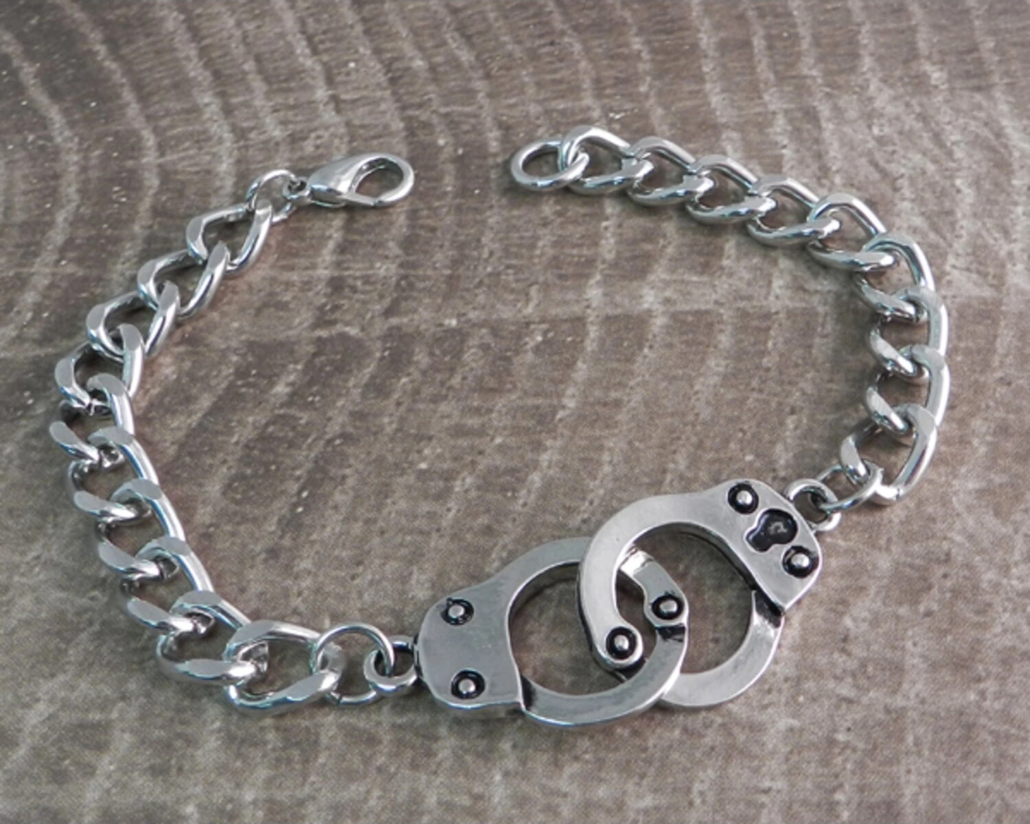 Amigaz Handcuff Curb Chain Bracelet