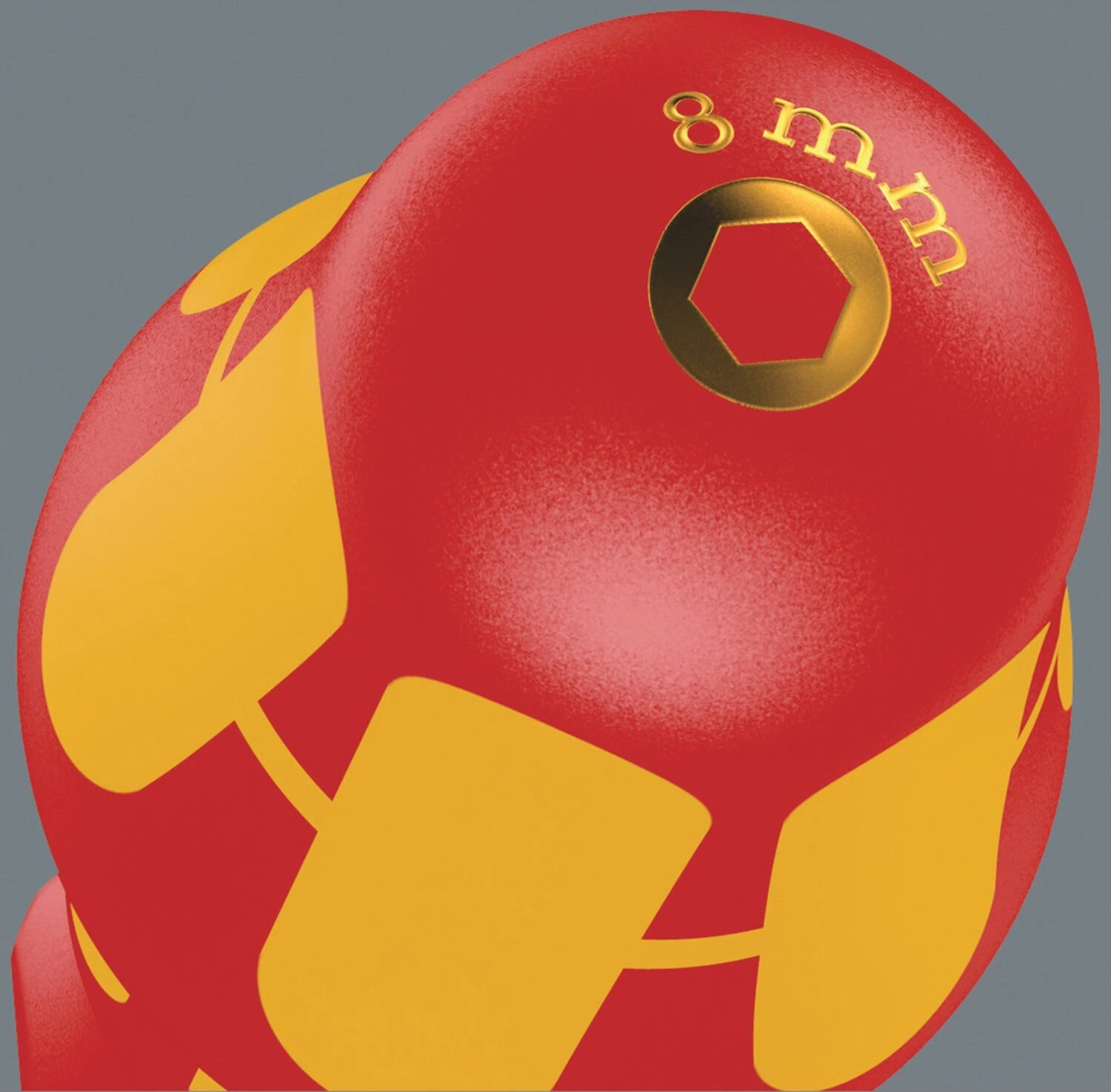 Wera nutdriver VDE Insulated, US sizes, Red, 125 mm