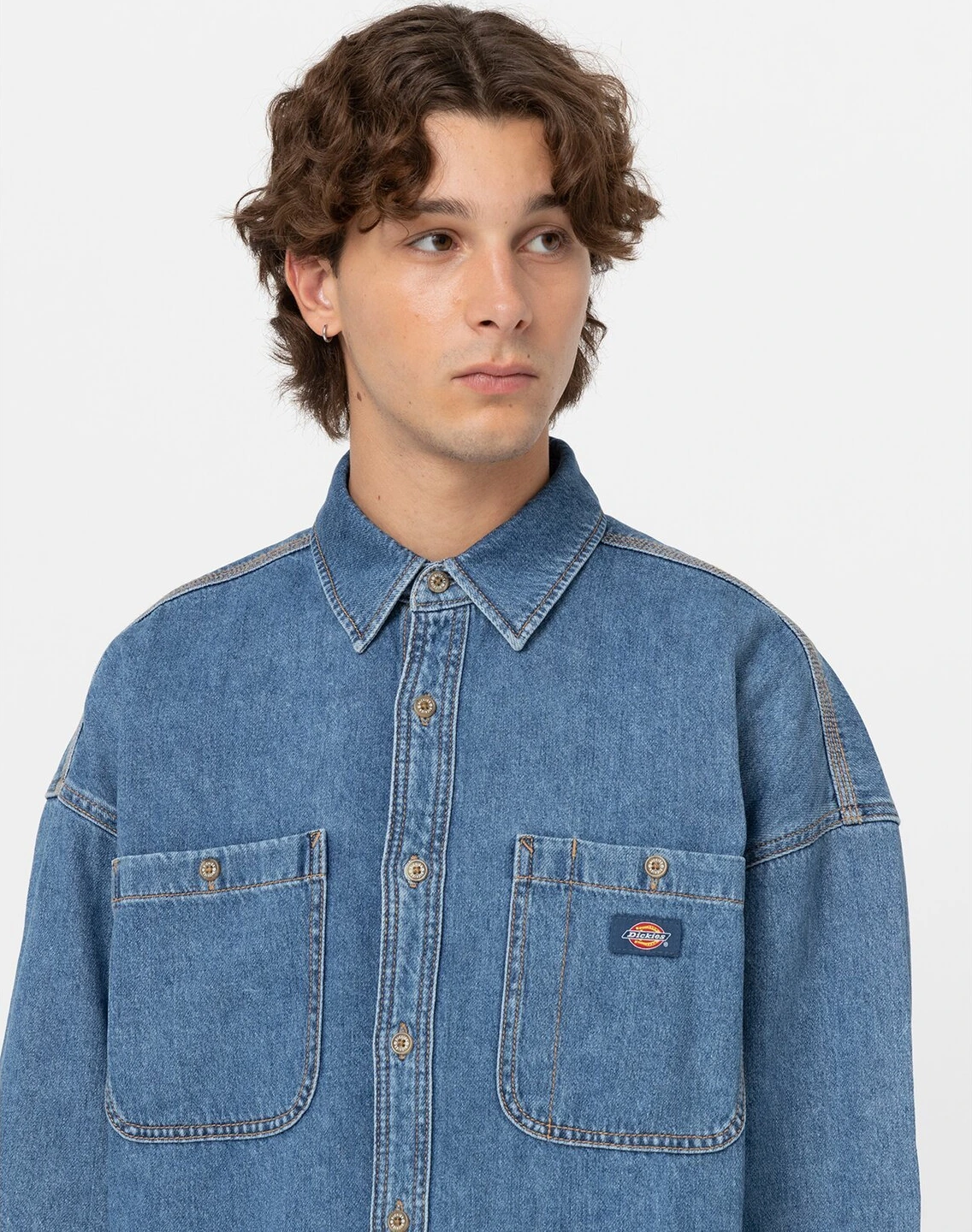 Dickies Houston shirt classic blue, L
