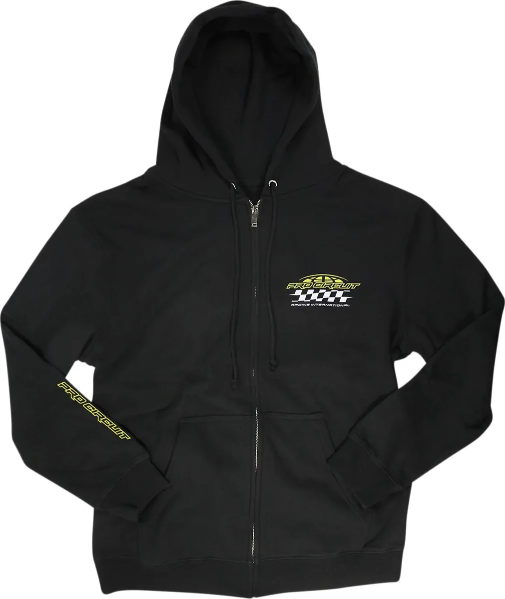 ZIP HOODY RACER BLK MD