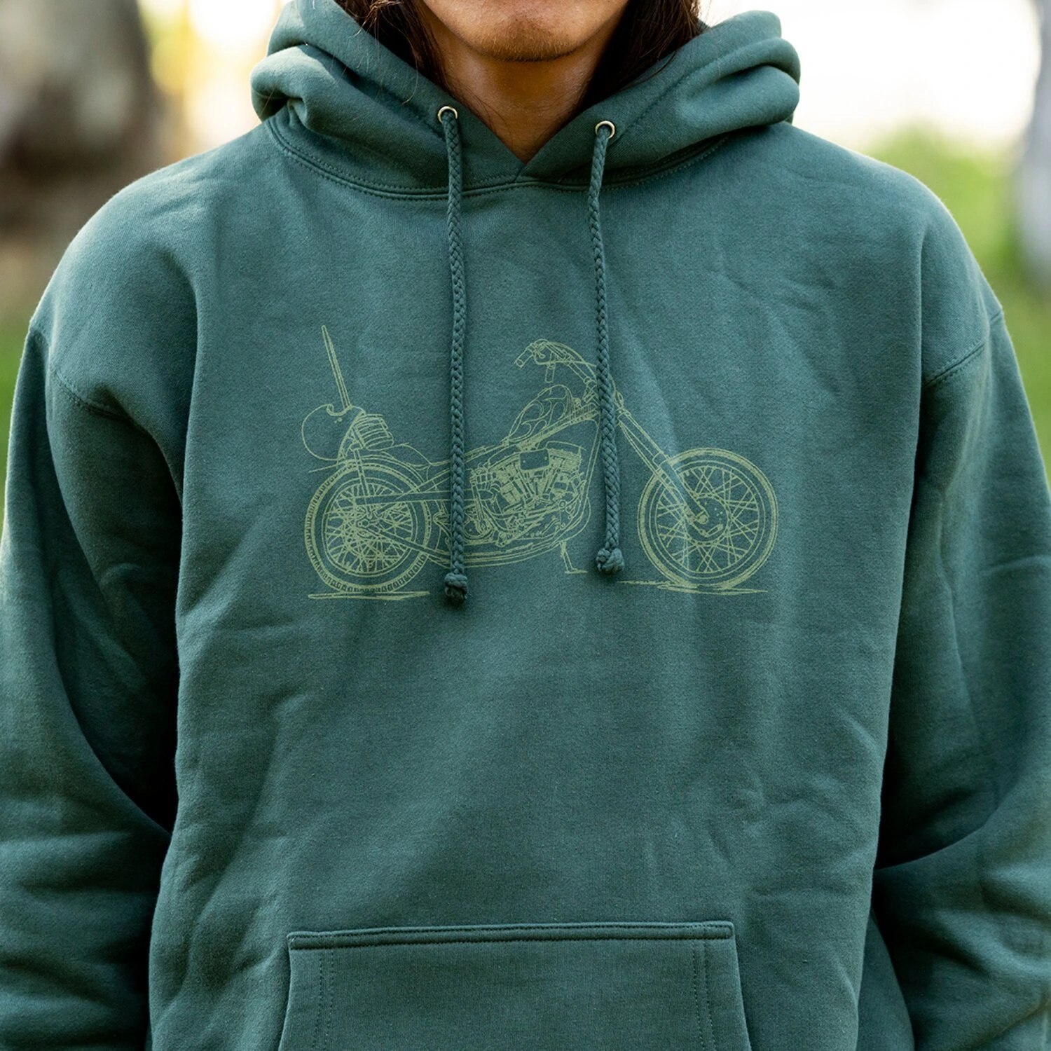 Biltwell Pan hoodie, Green, S