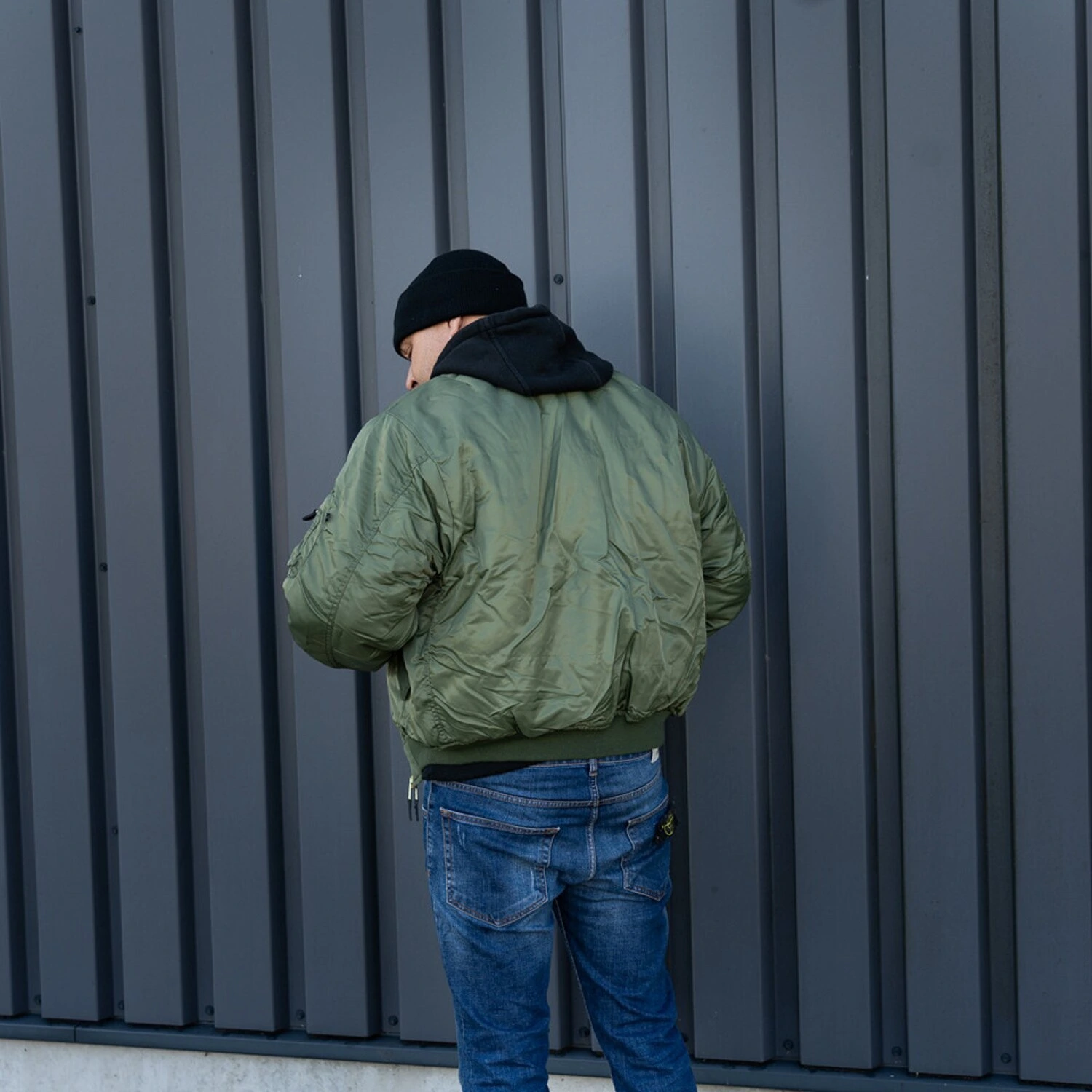 MA-1 Bomber flight jacket, Green, L