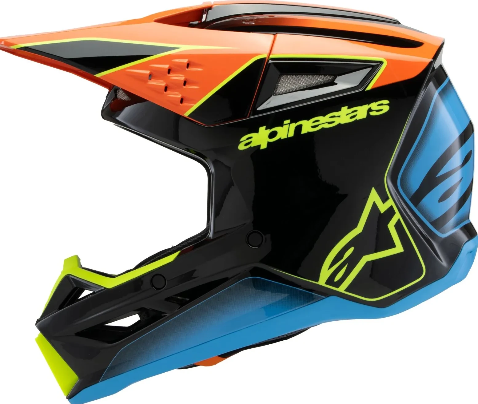 HELMET YTH SM3 FRAY BLK/OR/YL YS