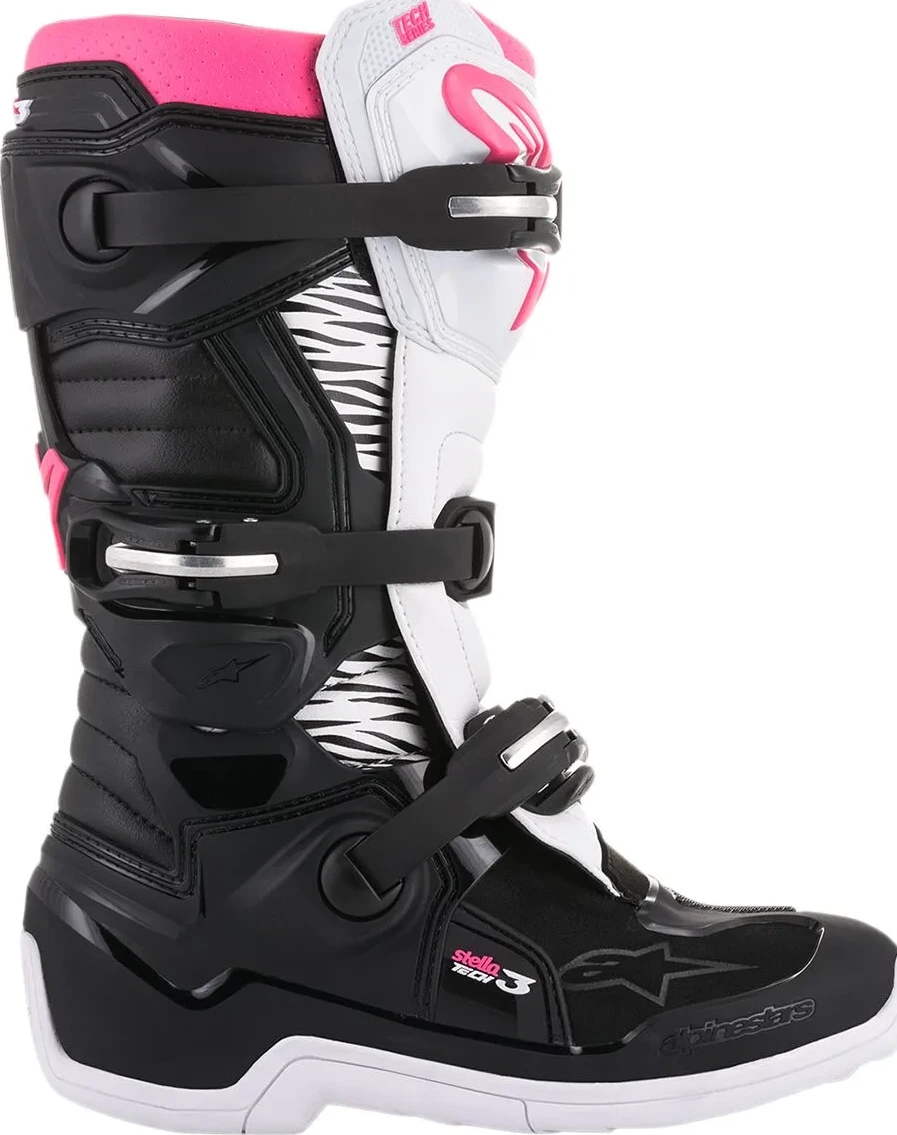 BOOT 4W TECH3 BK/WT/PK 6