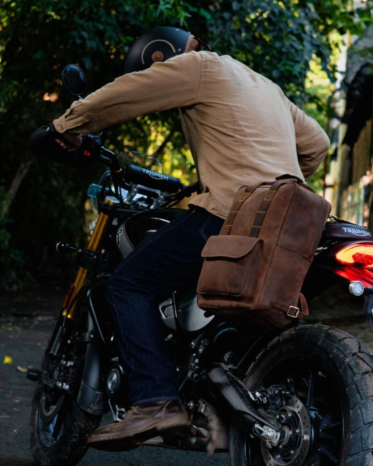 Trip Machine Eastwood backpack, tobacco