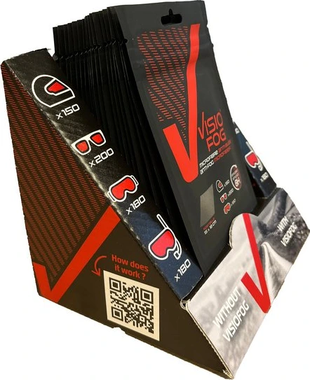 VISIOFOG Full counter Display Antifog microfiber wipe x20