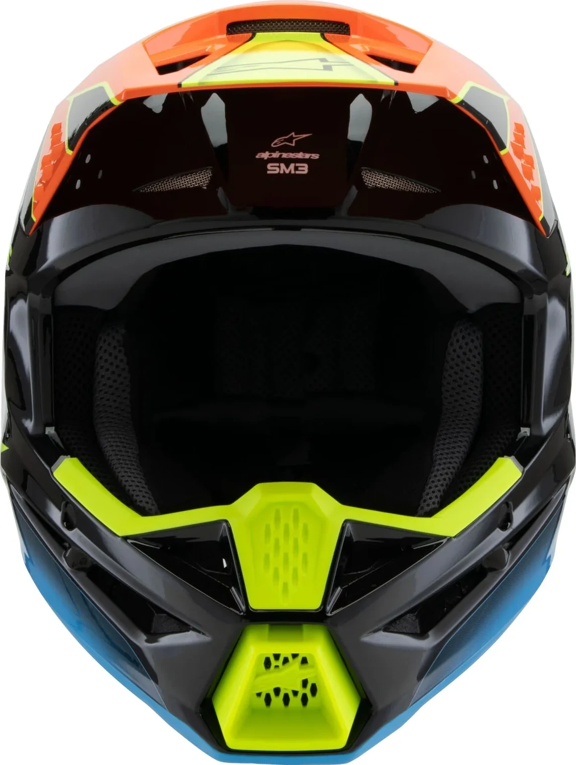 HELMET YTH SM3 FRAY BLK/OR/YL YS