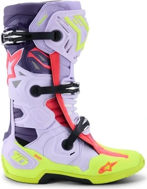 Alpinestars Boot Vented Tech 10 Purple/Fluo Yellow/Pink, 42