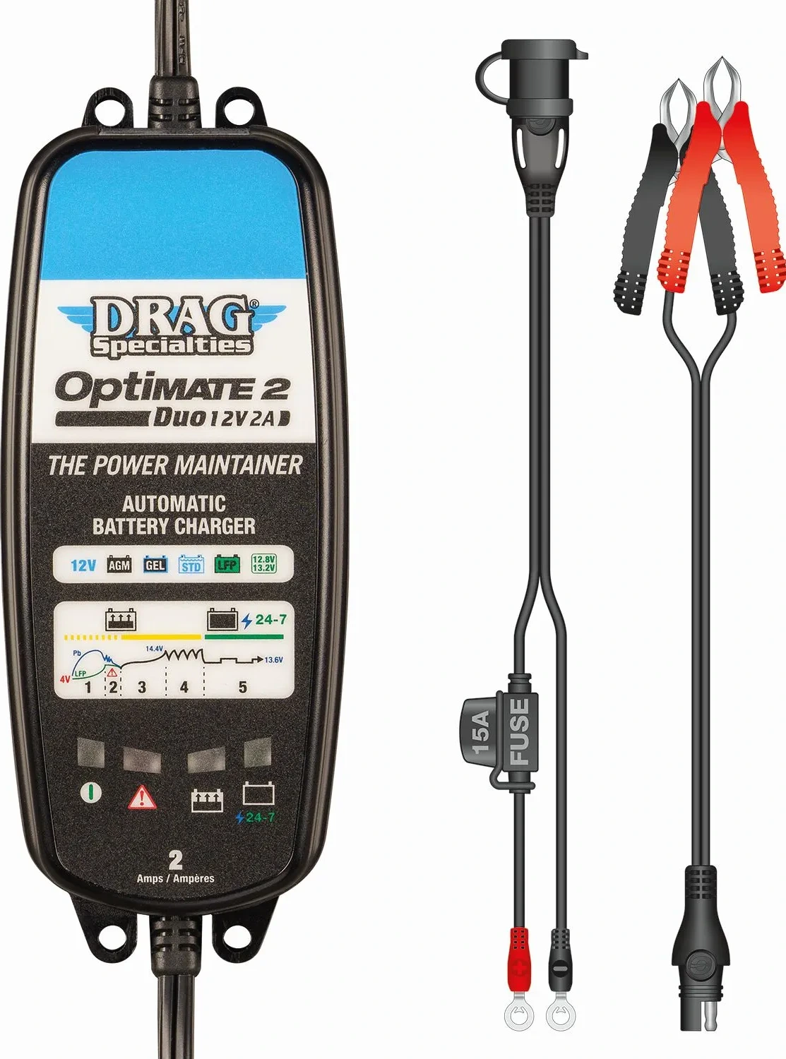 CHARGER EU OPTIMATE 2 DUO DRAG