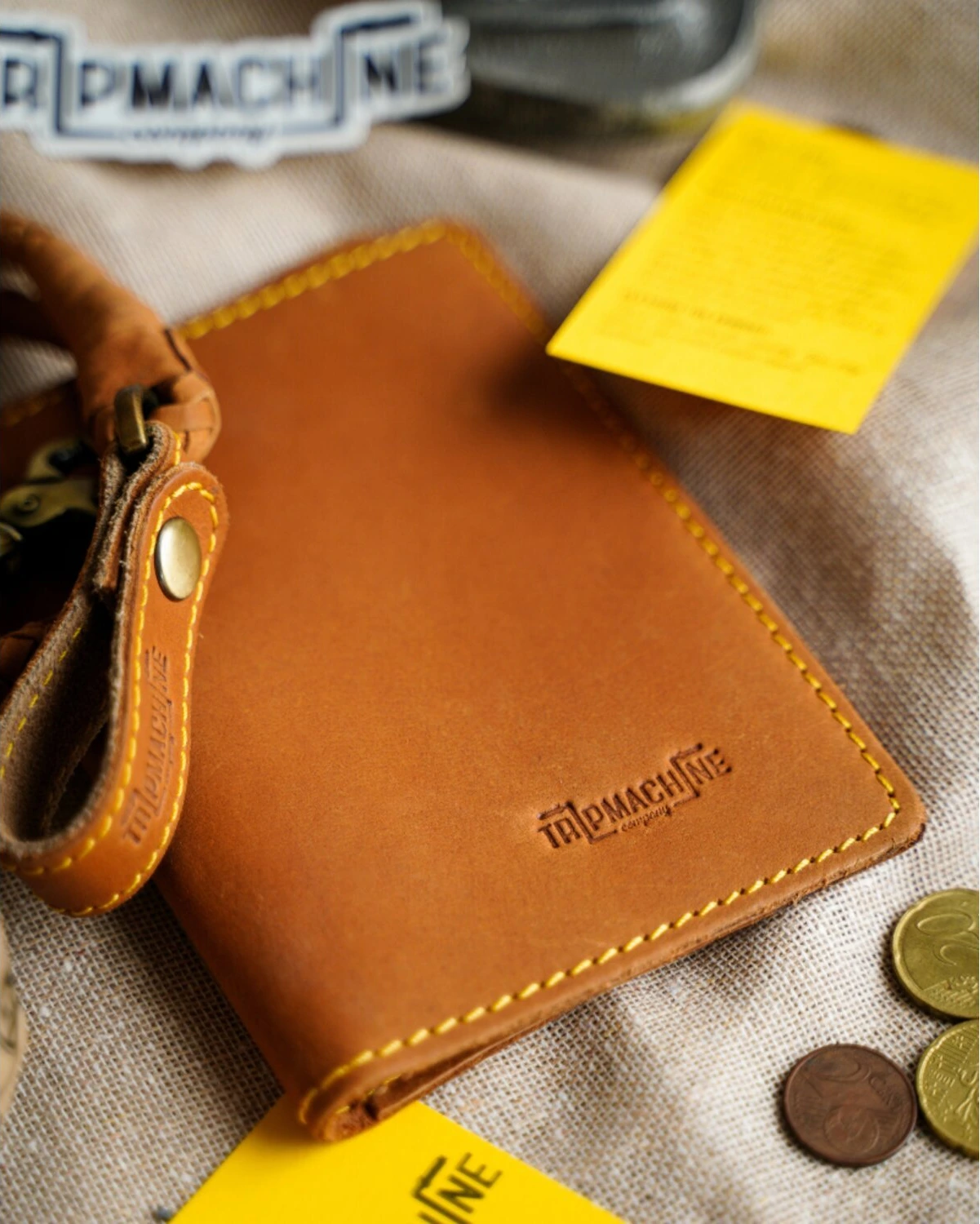 Trip Machine Explorer wallet, vintage tan