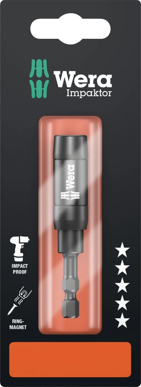 Wera 1/4" bit holder Impaktor, Black, 75 mm