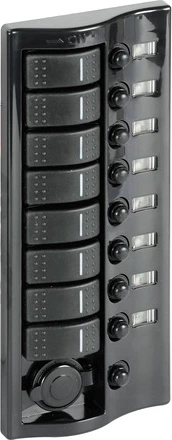 9-switch panel graphite