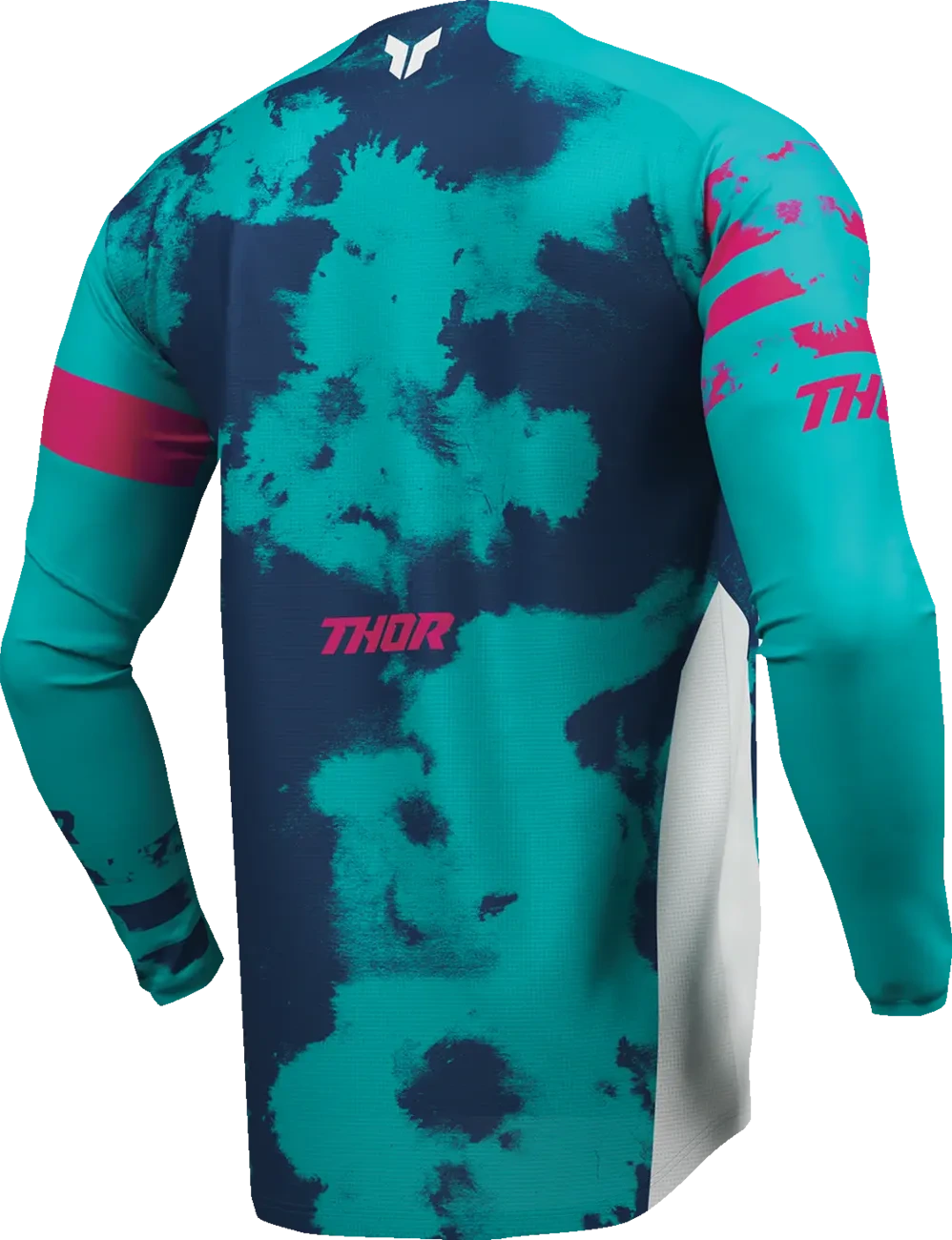 JERSEY YTH LAUNCHMODE BLEACH WT/AQ 2XS