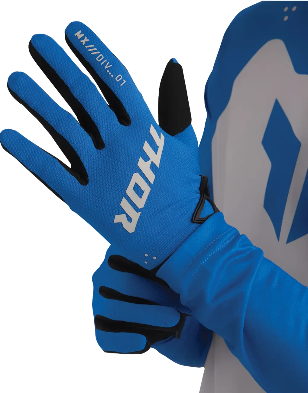 GLOVES RIDEMODE STATIC BLUE XS