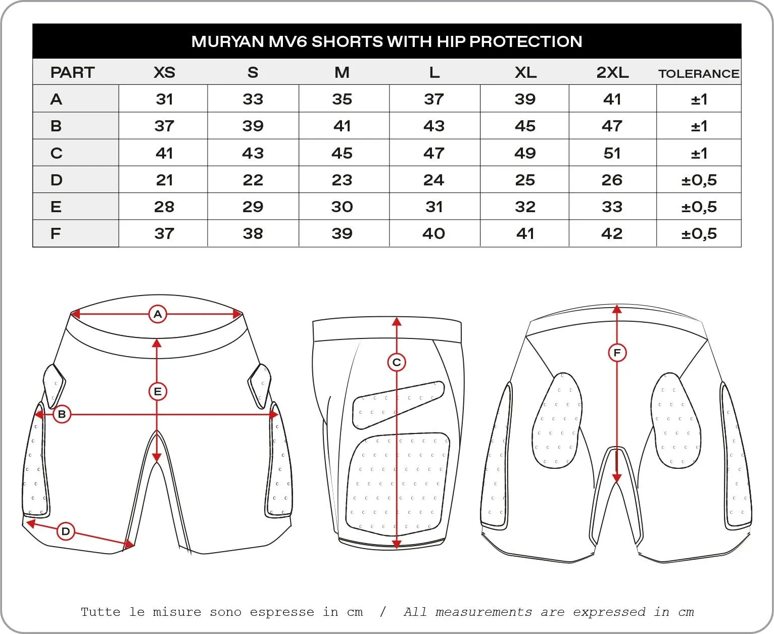 SHORT MURYAN UFO MV6 XS