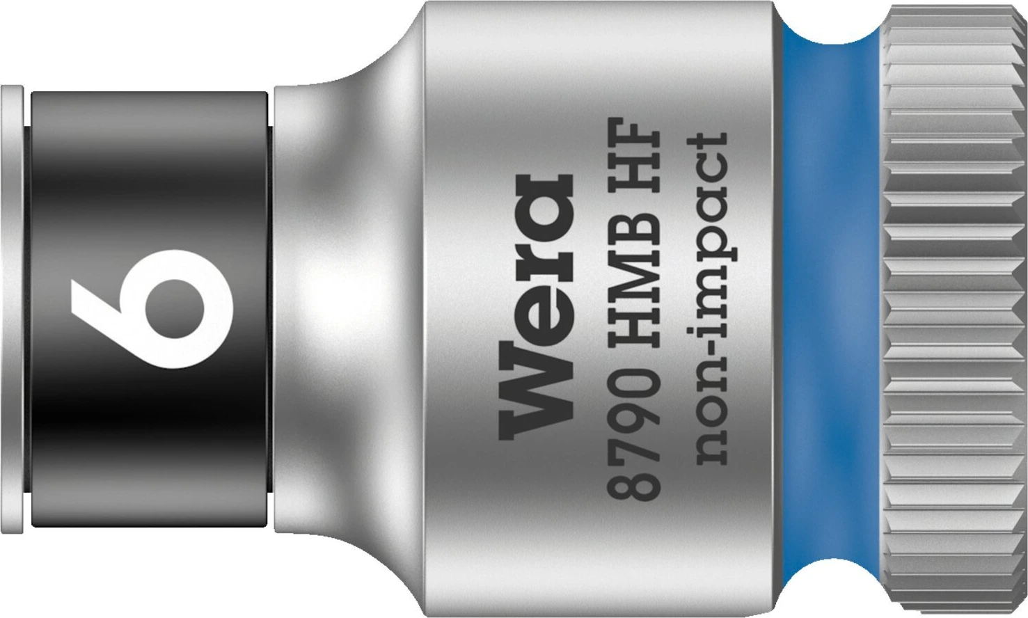 Wera Zyklop 3/8" socket with holding function - Metric 6.0, 6 mm, Chrome