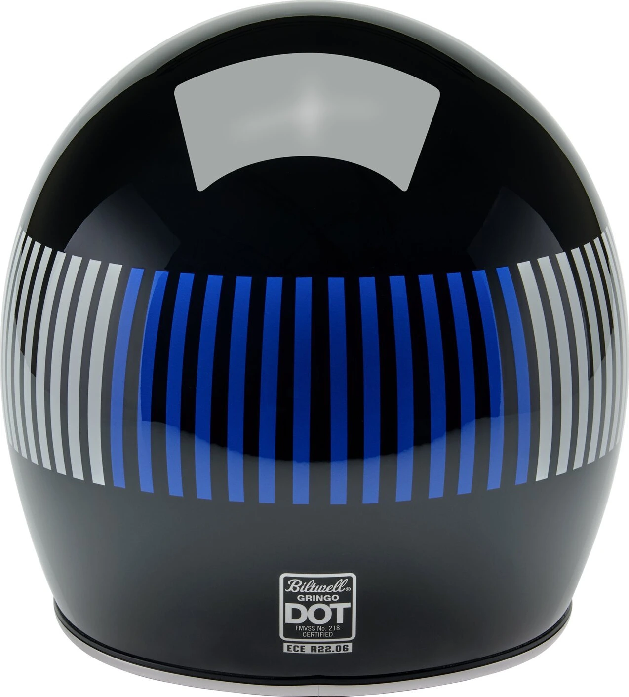 Biltwell Gringo RWB Raceflow helmet, Black, XS, Gloss