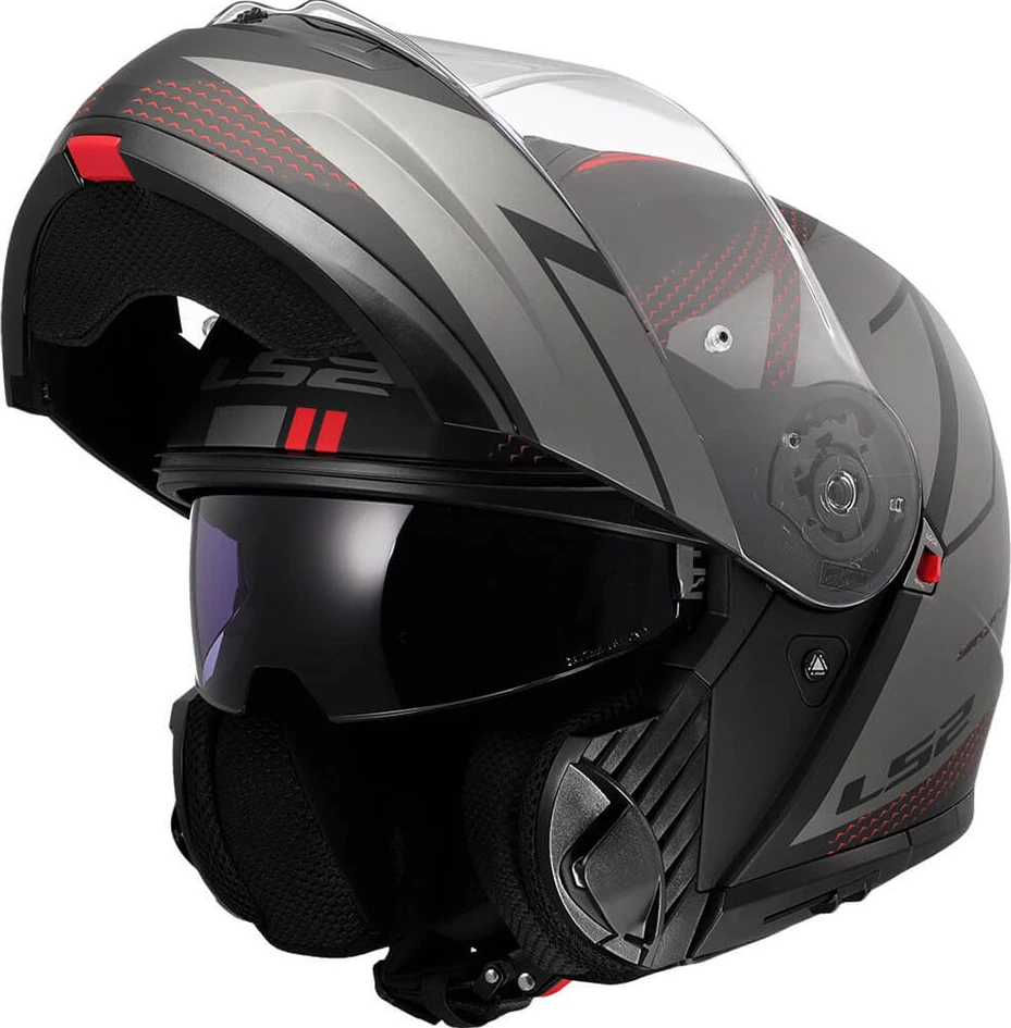 LS2 FF908 STROBE II CODE helmet - M, Black Grey
