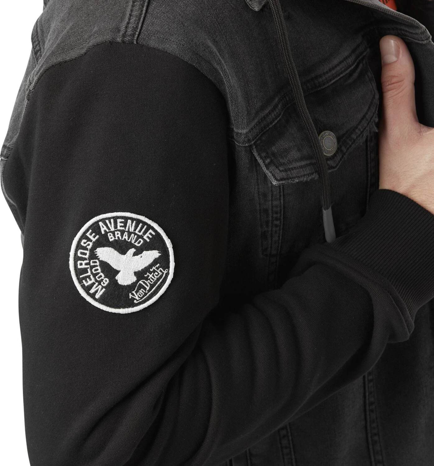 Von Dutch Denim jacket black, XL