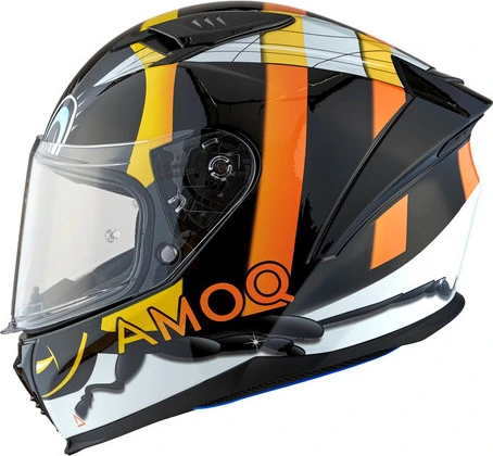 AMOQ Helmet FI100 Bee glossy black JNR, YM