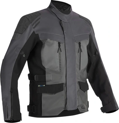 Lindstrands Textile Jacket Storbo Graphite Dark Grey Black, 46