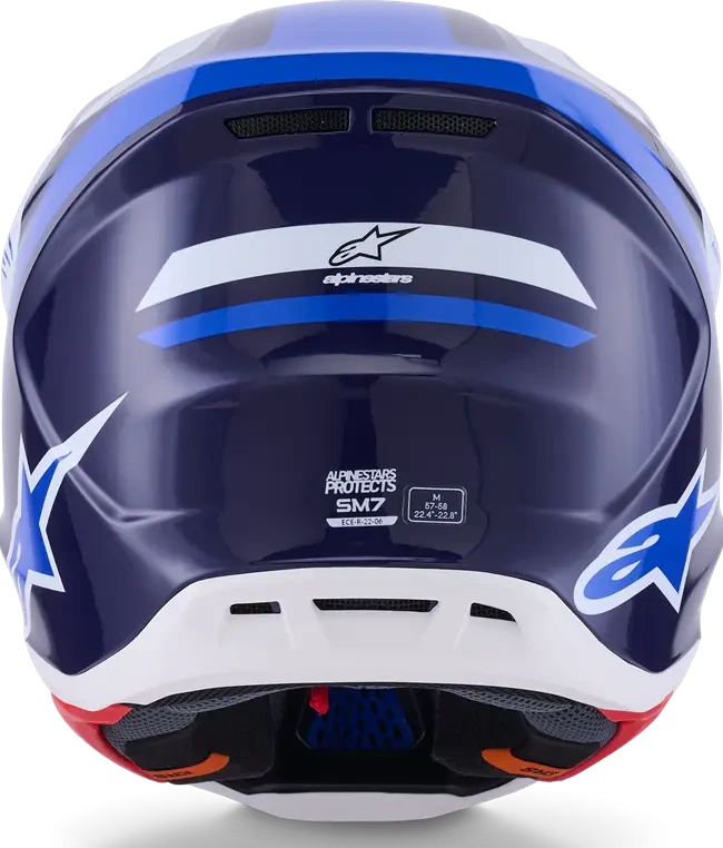 HELMET SM7 RISE BLUE/WHITE XS