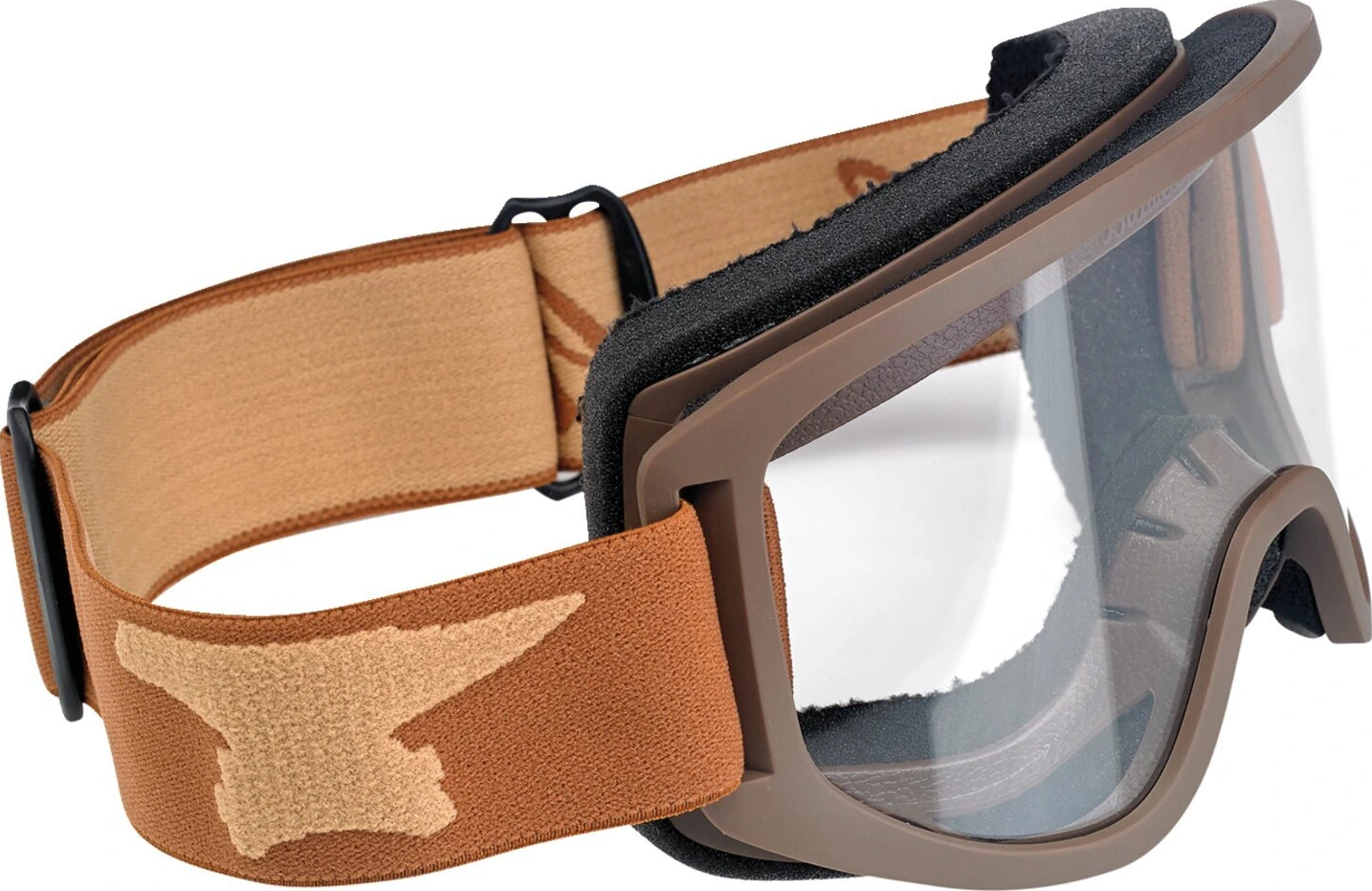 Biltwell Moto 2.0 Script goggles, chocolate Brown