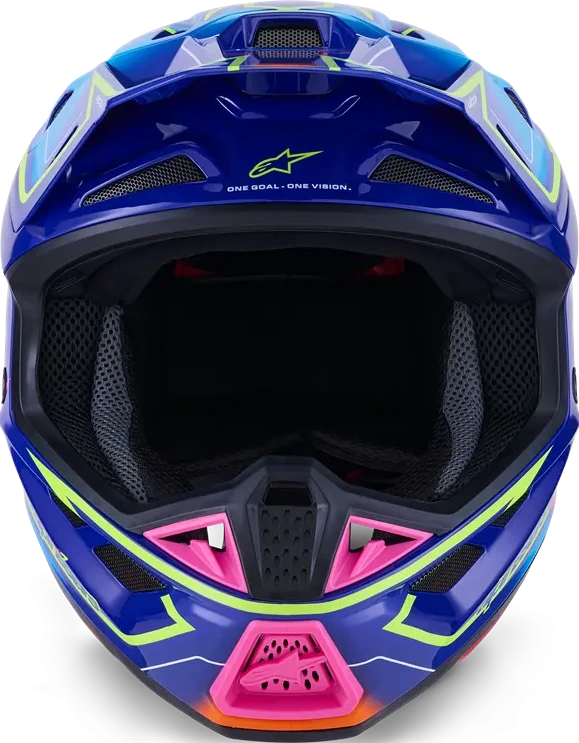 HELMET SM7 CAST BLU/YL/PINK XS
