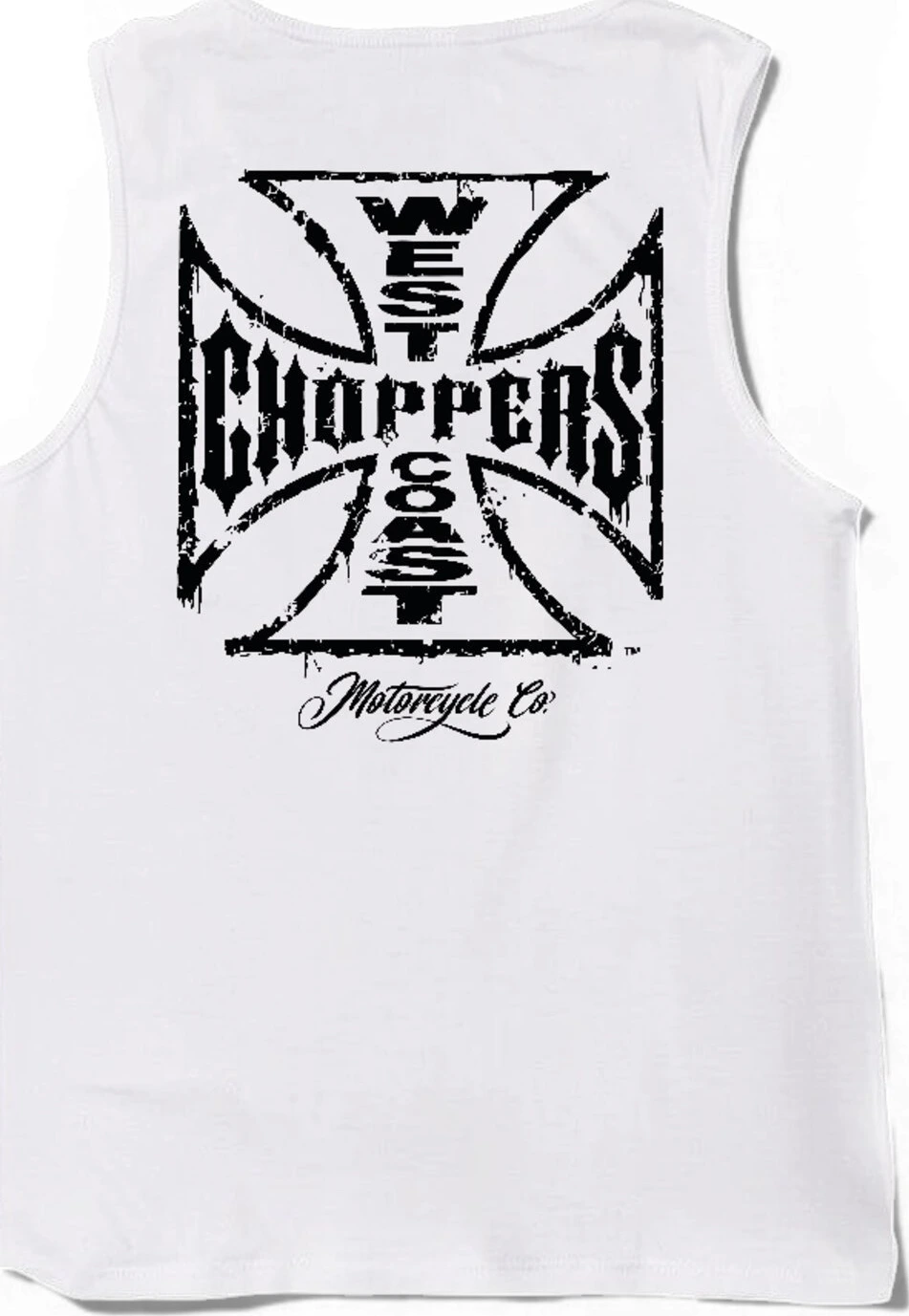 WCC Worn Cross tanktop, White, S