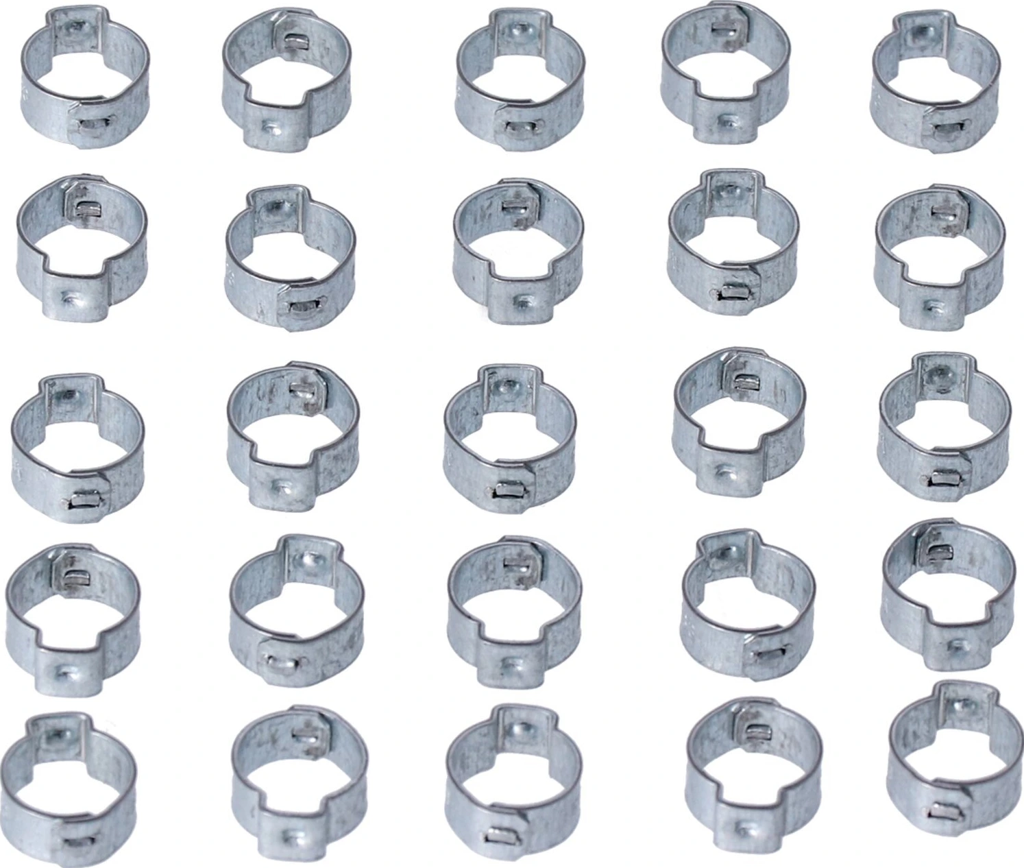 Crimp hose clamp, 1/2 (12.70mm) ID. Zinc