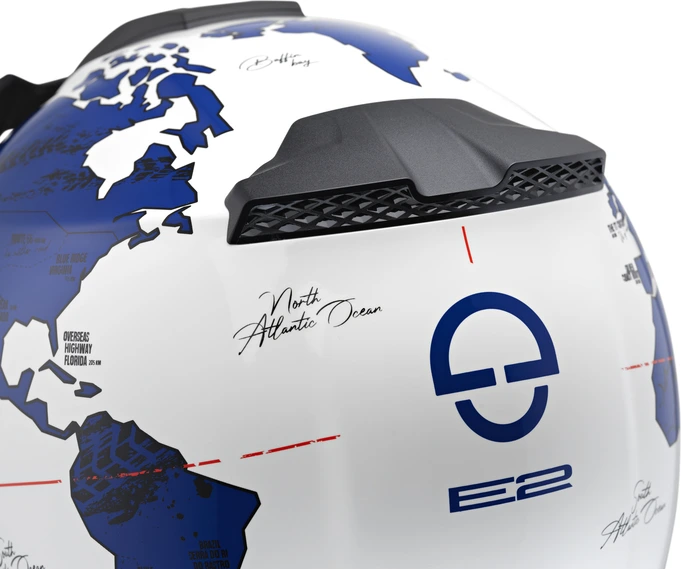 Schuberth Helmet E2 Atlas White/Blue, 53 XS