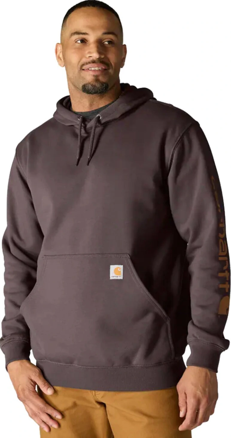 Carhartt Sleeve Logo hoodie, dark sepia, S