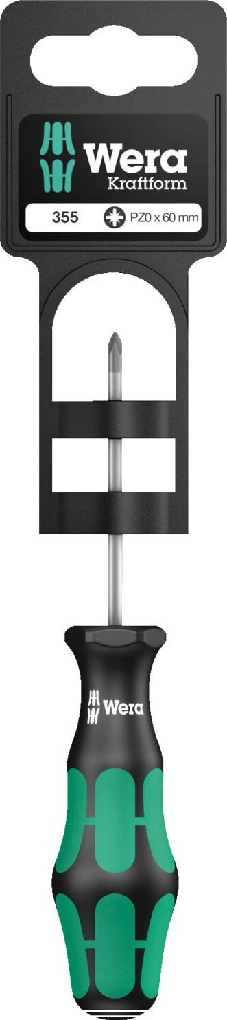 Wera screwdriver for Pozidriv screws PZ0 Series 300, 60 mm